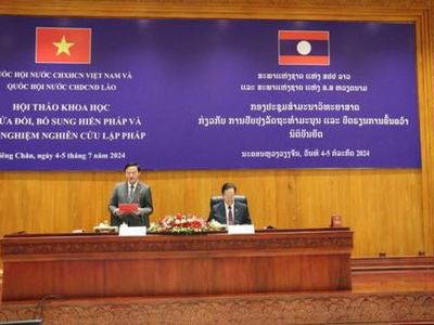 Quốc hội Việt Nam và Lào tổ chức tọa đàm khoa học về sửa đổi, bổ sung Hiến pháp