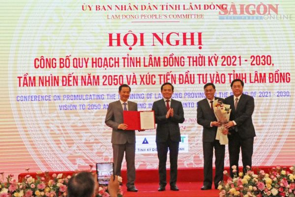 Phó Thủ tướng Trần Lưu Quang dự công bố quy hoạch tỉnh Lâm Đồng thời kỳ 2021 - 2030, tầm nhìn đến năm 2050