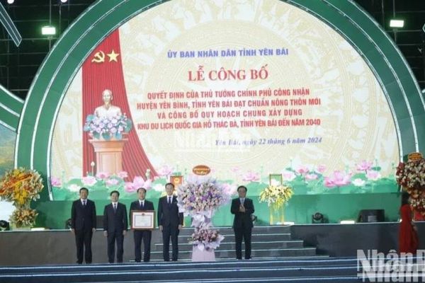 Yên Bái: Huyện Yên Bình đạt chuẩn nông thôn mới