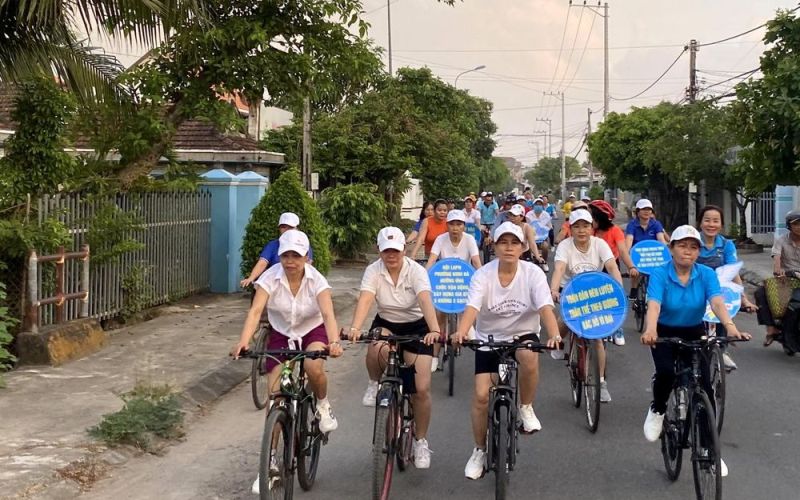 Hội Liên hiệp Phụ nữ phường Ninh Hà: Phát động phong trào 'Đi xe đạp rèn luyện sức khỏe, bảo vệ môi trường'